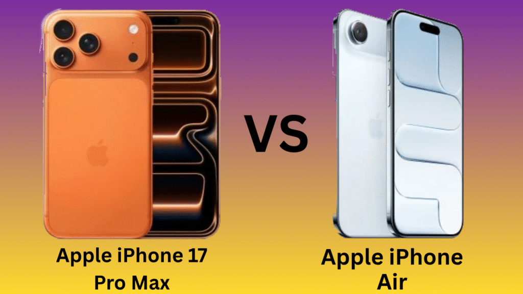Apple iPhone 17 NAX VS Apple iPhone Air